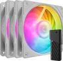 COOLER MASTER WENTYLATOR Mobius 120P ARGB White 3-Pack Fan Kit Cooler Master