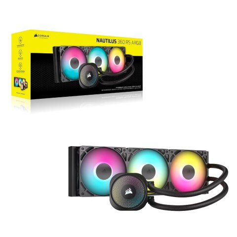 CORSAIR NAUTILUS 360 ARGB, 360mm Radiator, Liquid CPU Cooler Corsair CORSAIR NAUTILUS 360 ARGB, 360mm Radiator, Liquid CPU Cooler Corsair