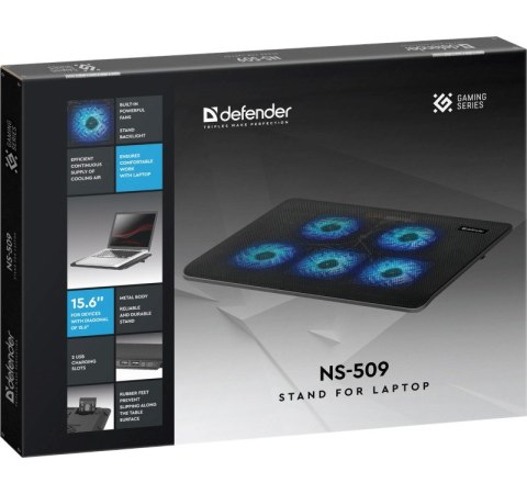 DEFENDER PODSTAWKA CHŁODZĄCA POD LAPTOPA NS-509 15.6" 5W 2XUSB 29509 Defender DEFENDER PODSTAWKA CHŁODZĄCA POD LAPTOPA NS-509 15.6" 5W 2XUSB 29509 Defender