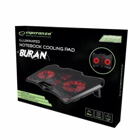 ESPERANZA PODSTAWKA CHŁODZĄCA GAMING BURAN EGC102 Esperanza ESPERANZA PODSTAWKA CHŁODZĄCA GAMING BURAN EGC102 Esperanza