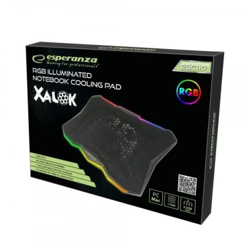ESPERANZA PODSTAWKA CHŁODZĄCA GAMING RGB XALOK EGC110 Esperanza ESPERANZA PODSTAWKA CHŁODZĄCA GAMING RGB XALOK EGC110 Esperanza