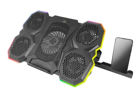 ESPERANZA PODSTAWKA CHŁODZĄCA GAMING Z PODSTAWKĄ NA TELEFON LED RGB BREVA EGC107 Esperanza ESPERANZA PODSTAWKA CHŁODZĄCA GAMING Z PODSTAWKĄ NA TELEFON LED RGB BREVA EGC107 Esperanza