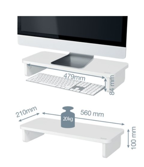 LEITZ Podstawka pod monitor Leitz Ergo, biała LEITZ LEITZ Podstawka pod monitor Leitz Ergo, biała LEITZ