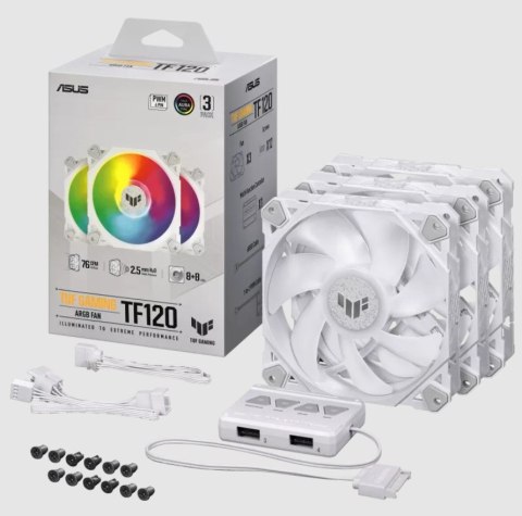 Wentylator ASUS TF120 TUF GAMING ARGB WHITE 3IN1 ASUS Wentylator ASUS TF120 TUF GAMING ARGB WHITE 3IN1 ASUS
