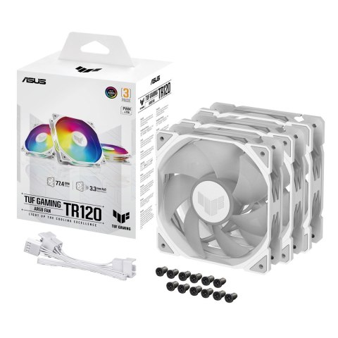 Wentylator ASUS TUF Gaming TR120 ARGB WHITE 3IN1 ASUS Wentylator ASUS TUF Gaming TR120 ARGB WHITE 3IN1 ASUS
