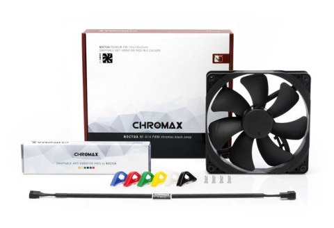 Wentylator NOCTUA 140mm NF-A14 PWM CHromax Black Swap colors Noctua Wentylator NOCTUA 140mm NF-A14 PWM CHromax Black Swap colors Noctua