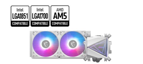 Chłodzenie wodne MSI MAG CORELIQUID I240 WHITE MSI Chłodzenie wodne MSI MAG CORELIQUID I240 WHITE MSI