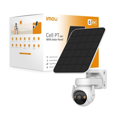 Kamera IP IMOU Cell PT kit 3MP bezprzewodowa z panelem solarnym Imou Kamera IP IMOU Cell PT kit 3MP bezprzewodowa z panelem solarnym Imou