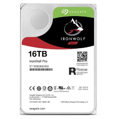 Dysk HDD Seagate IronWolf Pro (16 TB; 256MB; 3.5"; SATA) Seagate Dysk HDD Seagate IronWolf Pro (16 TB; 256MB; 3.5"; SATA) Seagate
