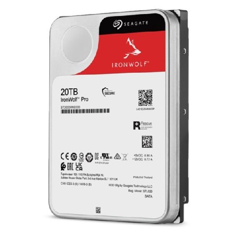 Dysk HDD Seagate IronWolf Pro (20 TB; 256MB; 3.5"; SATA) Seagate Dysk HDD Seagate IronWolf Pro (20 TB; 256MB; 3.5"; SATA) Seagate