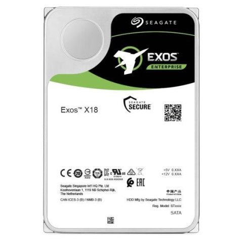 Dysk serwerowy HDD Seagate Exos X18 (16 TB; 3.5"; SATA III) Seagate Dysk serwerowy HDD Seagate Exos X18 (16 TB; 3.5"; SATA III) Seagate