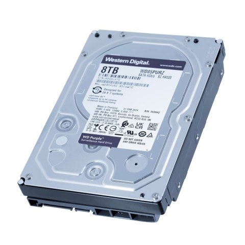 Dysk twardy HDD WD Purple WD85PURZ (8 TB ; 3.5"; 256 MB) WD Dysk twardy HDD WD Purple WD85PURZ (8 TB ; 3.5"; 256 MB) WD