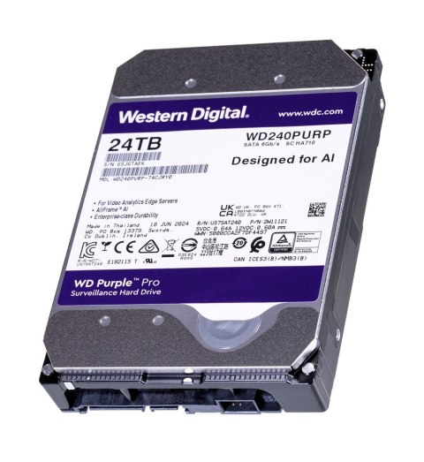 HDD WD Purple Pro 24TB SATA WD240PURP WD HDD WD Purple Pro 24TB SATA WD240PURP WD