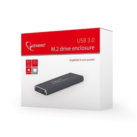 Kieszeń GEMBIRD EE2280-U3C-01 (M.2; Micro USB 3.0 B; Aluminium; kolor czarny) GEMBIRD Kieszeń GEMBIRD EE2280-U3C-01 (M.2; Micro USB 3.0 B; Aluminium; kolor czarny) GEMBIRD
