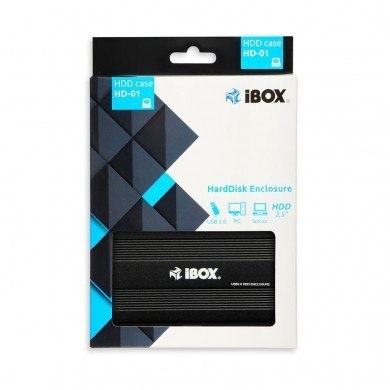 Obudowa IBOX HD-01 ZEW. 2,5" USB 2.0 IEU2F01 (2.5"; USB 2.0; Aluminium; kolor czarny) IBOX Obudowa IBOX HD-01 ZEW. 2,5" USB 2.0 IEU2F01 (2.5"; USB 2.0; Aluminium; kolor czarny) IBOX