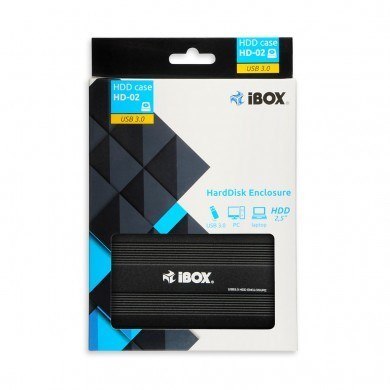 Obudowa IBOX HD-02 ZEW. 2,5" USB 3.0 IEU3F02 (2.5"; USB 3.0; Aluminium; kolor czarny) IBOX Obudowa IBOX HD-02 ZEW. 2,5" USB 3.0 IEU3F02 (2.5"; USB 3.0; Aluminium; kolor czarny) IBOX