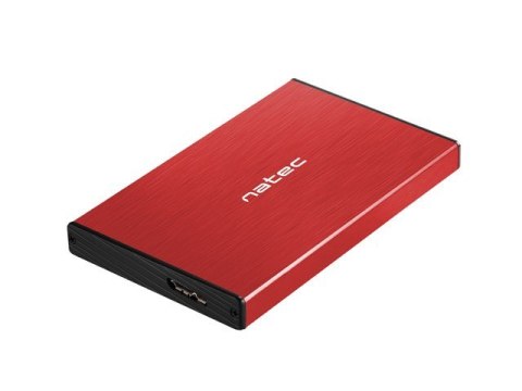 Obudowa NATEC Rhino Go NKZ-1279 (2.5"; USB 3.0; Aluminium; kolor czerwony) NATEC Obudowa NATEC Rhino Go NKZ-1279 (2.5"; USB 3.0; Aluminium; kolor czerwony) NATEC