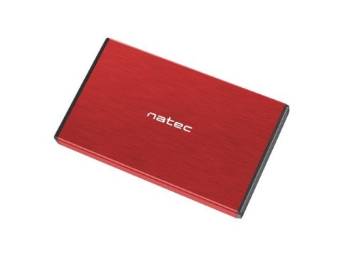 Obudowa NATEC Rhino Go NKZ-1279 (2.5"; USB 3.0; Aluminium; kolor czerwony) NATEC Obudowa NATEC Rhino Go NKZ-1279 (2.5"; USB 3.0; Aluminium; kolor czerwony) NATEC