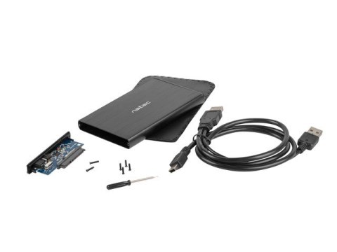 Obudowa na dysk NATEC Rhino NKZ-0275 (2.5"; USB 2.0; Aluminium; kolor czarny) NATEC Obudowa na dysk NATEC Rhino NKZ-0275 (2.5"; USB 2.0; Aluminium; kolor czarny) NATEC