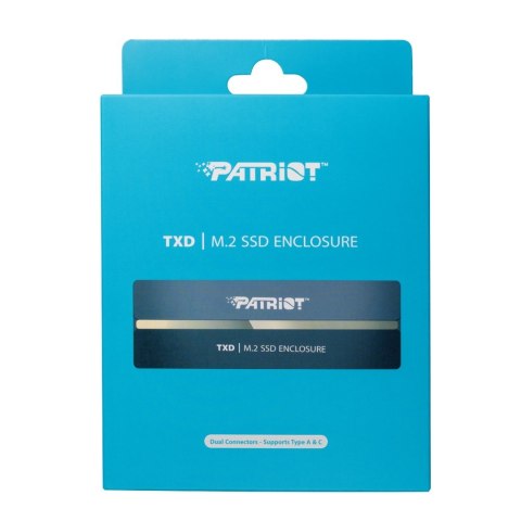Patriot TXD obudowa USB3.2 do SSD M.2 NVMe 1.3, do 8TB - Aluminium Patriot Memory Patriot TXD obudowa USB3.2 do SSD M.2 NVMe 1.3, do 8TB - Aluminium Patriot Memory