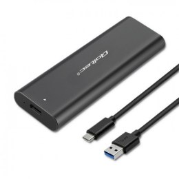 QOLTEC OBUDOWA DO DYSKÓW KIESZEŃ M.2 SATA SSD | NGFF | USB TYP C Qoltec