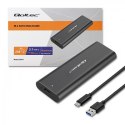 QOLTEC OBUDOWA DO DYSKÓW KIESZEŃ M.2 SATA SSD | NGFF | USB TYP C Qoltec