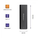 QOLTEC OBUDOWA DO DYSKÓW KIESZEŃ M.2 SATA SSD | NGFF | USB TYP C Qoltec