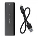 QOLTEC OBUDOWA DO DYSKÓW KIESZEŃ M.2 SATA SSD | NGFF | USB TYP C Qoltec