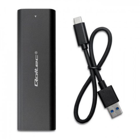 QOLTEC OBUDOWA DO DYSKÓW KIESZEŃ M.2 SATA SSD | NGFF | USB TYP C Qoltec QOLTEC OBUDOWA DO DYSKÓW KIESZEŃ M.2 SATA SSD | NGFF | USB TYP C Qoltec