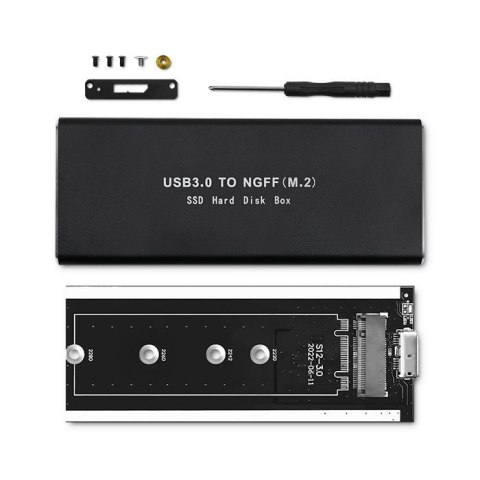 QOLTEC OBUDOWA DO DYSKÓW SSD M.2 SATA | NGFF | USB 3.0 Qoltec QOLTEC OBUDOWA DO DYSKÓW SSD M.2 SATA | NGFF | USB 3.0 Qoltec