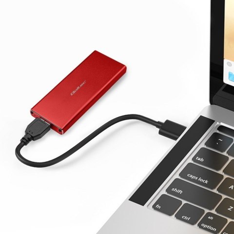 QOLTEC OBUDOWA NA DYSK M.2 SSD | SATA | NGFF | USB 3.0 | SUPER SPEED 5GB/S | 2TB | CZERWONY Qoltec QOLTEC OBUDOWA NA DYSK M.2 SSD | SATA | NGFF | USB 3.0 | SUPER SPEED 5GB/S | 2TB | CZERWONY Qoltec