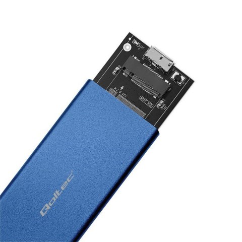 QOLTEC OBUDOWA NA DYSK M.2 SSD | SATA | NGFF | USB 3.0 | SUPER SPEED 5GB/S | 2TB | NIEBIESKI Qoltec QOLTEC OBUDOWA NA DYSK M.2 SSD | SATA | NGFF | USB 3.0 | SUPER SPEED 5GB/S | 2TB | NIEBIESKI Qoltec