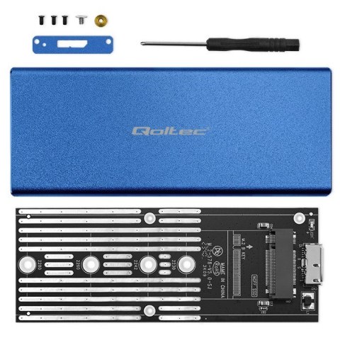 QOLTEC OBUDOWA NA DYSK M.2 SSD | SATA | NGFF | USB 3.0 | SUPER SPEED 5GB/S | 2TB | NIEBIESKI Qoltec QOLTEC OBUDOWA NA DYSK M.2 SSD | SATA | NGFF | USB 3.0 | SUPER SPEED 5GB/S | 2TB | NIEBIESKI Qoltec