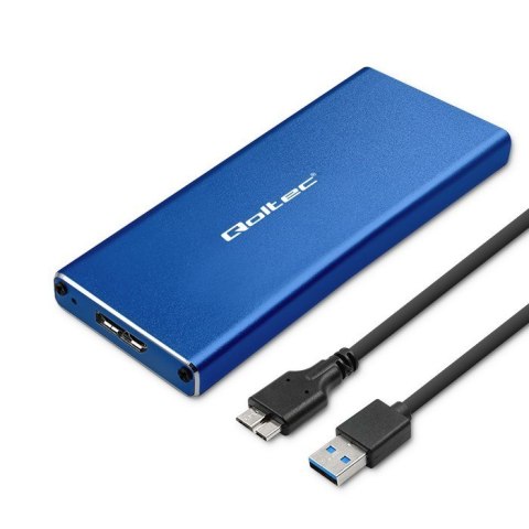 QOLTEC OBUDOWA NA DYSK M.2 SSD | SATA | NGFF | USB 3.0 | SUPER SPEED 5GB/S | 2TB | NIEBIESKI Qoltec QOLTEC OBUDOWA NA DYSK M.2 SSD | SATA | NGFF | USB 3.0 | SUPER SPEED 5GB/S | 2TB | NIEBIESKI Qoltec