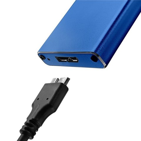 QOLTEC OBUDOWA NA DYSK M.2 SSD | SATA | NGFF | USB 3.0 | SUPER SPEED 5GB/S | 2TB | NIEBIESKI Qoltec QOLTEC OBUDOWA NA DYSK M.2 SSD | SATA | NGFF | USB 3.0 | SUPER SPEED 5GB/S | 2TB | NIEBIESKI Qoltec