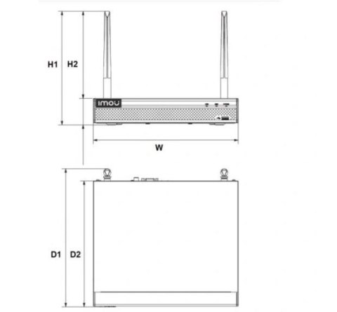 REJESTRATOR WIFI IMOU NVR1108HS-W-S2 Imou REJESTRATOR WIFI IMOU NVR1108HS-W-S2 Imou