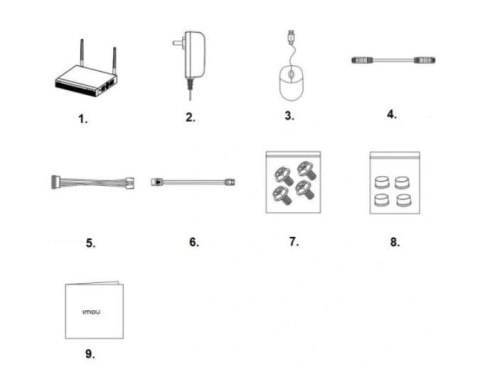 REJESTRATOR WIFI IMOU NVR1108HS-W-S2 Imou REJESTRATOR WIFI IMOU NVR1108HS-W-S2 Imou
