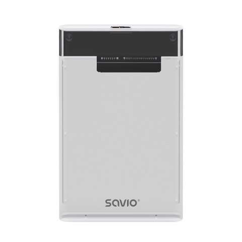 SAVIO ZEWNĘTRZNA OBUDOWA NA DYSK HDD/SDD 2,5", USB 3.0, TRANSPARENTNA, AK-66 SAVIO SAVIO ZEWNĘTRZNA OBUDOWA NA DYSK HDD/SDD 2,5", USB 3.0, TRANSPARENTNA, AK-66 SAVIO