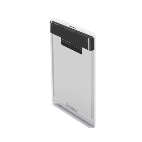 SAVIO ZEWNĘTRZNA OBUDOWA NA DYSK HDD/SDD 2,5", USB 3.0, TRANSPARENTNA, AK-66 SAVIO SAVIO ZEWNĘTRZNA OBUDOWA NA DYSK HDD/SDD 2,5", USB 3.0, TRANSPARENTNA, AK-66 SAVIO
