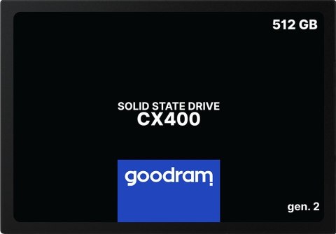 DYSK SSD GOODRAM 512GB Gen. 2 SATA III 2,5 CX400 GoodRam DYSK SSD GOODRAM 512GB Gen. 2 SATA III 2,5 CX400 GoodRam