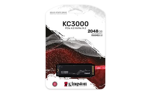 Dysk SSD Kingston KC3000 (2TB; M.2 2280; PCIe 4.0 x4 NVMe; SKC3000D/2048G) Kingston Dysk SSD Kingston KC3000 (2TB; M.2 2280; PCIe 4.0 x4 NVMe; SKC3000D/2048G) Kingston