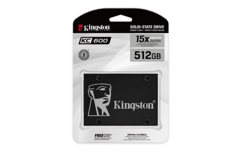 Dysk SSD Kingston KC600 (512GB; 2.5"; SATA 3.0; SKC600/512G) Kingston Dysk SSD Kingston KC600 (512GB; 2.5"; SATA 3.0; SKC600/512G) Kingston