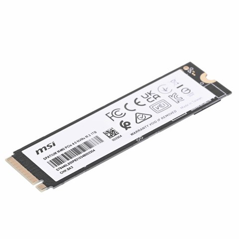 Dysk SSD MSI SPATIUM M460 1TB PCIe Gen4x4 NVMe M.2 2280 3D NAND MSI Dysk SSD MSI SPATIUM M460 1TB PCIe Gen4x4 NVMe M.2 2280 3D NAND MSI