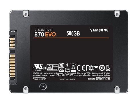 Dysk SSD Samsung 870 EVO 500 GB 2.5" SATA III Samsung Dysk SSD Samsung 870 EVO 500 GB 2.5" SATA III Samsung
