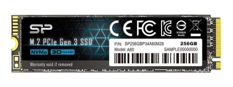 Dysk SSD Silicon Power A60 256GB M.2 PCIe NVMe Gen3x4 TLC 2100/1200 MB/s (SP256GBP34A60M28) Silicon Power Dysk SSD Silicon Power A60 256GB M.2 PCIe NVMe Gen3x4 TLC 2100/1200 MB/s (SP256GBP34A60M28) Silicon Power