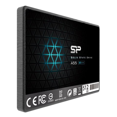 Dysk SSD Silicon Power Ace A55 512GB 2,5" SATA III 560/530 MB/s (SP512GBSS3A55S25) Silicon Power Dysk SSD Silicon Power Ace A55 512GB 2,5" SATA III 560/530 MB/s (SP512GBSS3A55S25) Silicon Power