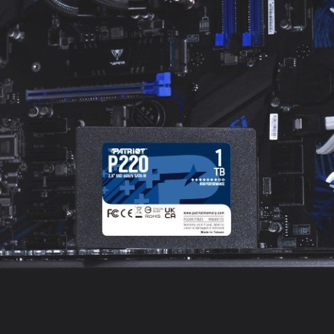 SSD PATRIOT P220 1TB SATA 2,5" Patriot Memory SSD PATRIOT P220 1TB SATA 2,5" Patriot Memory