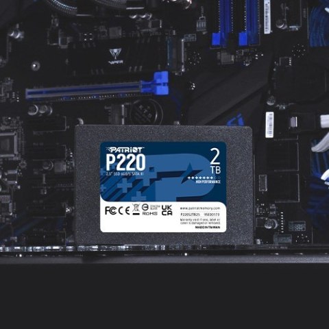 SSD PATRIOT P220 2TB SATA3 2,5" P220S2TB25 Patriot Memory SSD PATRIOT P220 2TB SATA3 2,5" P220S2TB25 Patriot Memory