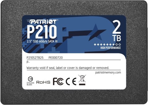 SSD Patriot P210 2TB SATA3 2.5 Patriot Memory SSD Patriot P210 2TB SATA3 2.5 Patriot Memory