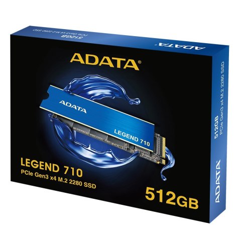 Dysk SSD ADATA LEGEND 710 512GB M.2 2280 PCIe Gen3x4 ADATA Dysk SSD ADATA LEGEND 710 512GB M.2 2280 PCIe Gen3x4 ADATA